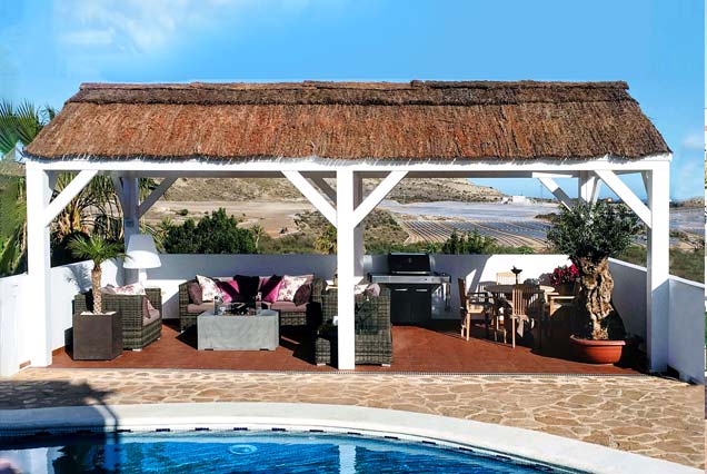 Pergola 2 aguas piscina Vera, Almería.