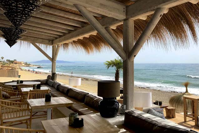 Pérgola tropical para Playa Juana Mojácar, Almería