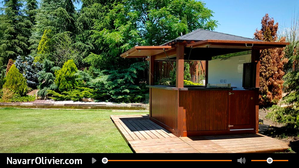 Kioscos y casetas desmontables de madera para exterior