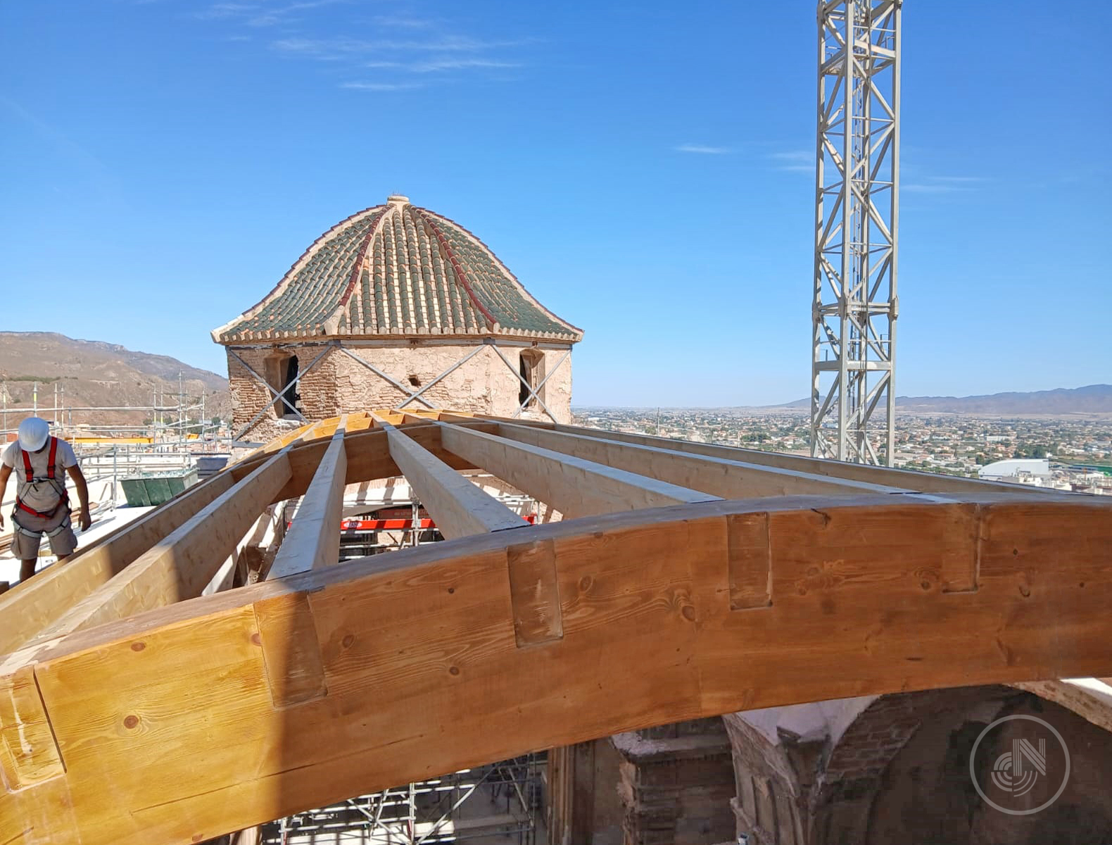 Cubierta en bóveda de madera laminada, Iglesia de San Juan, Lorca, Murcia