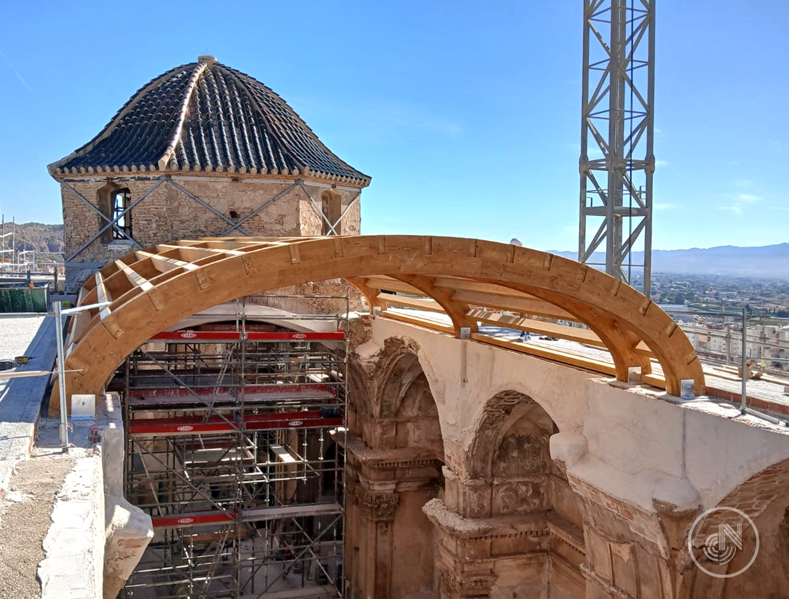 Cubierta en bóveda de madera laminada, Iglesia de San Juan, Lorca, Murcia