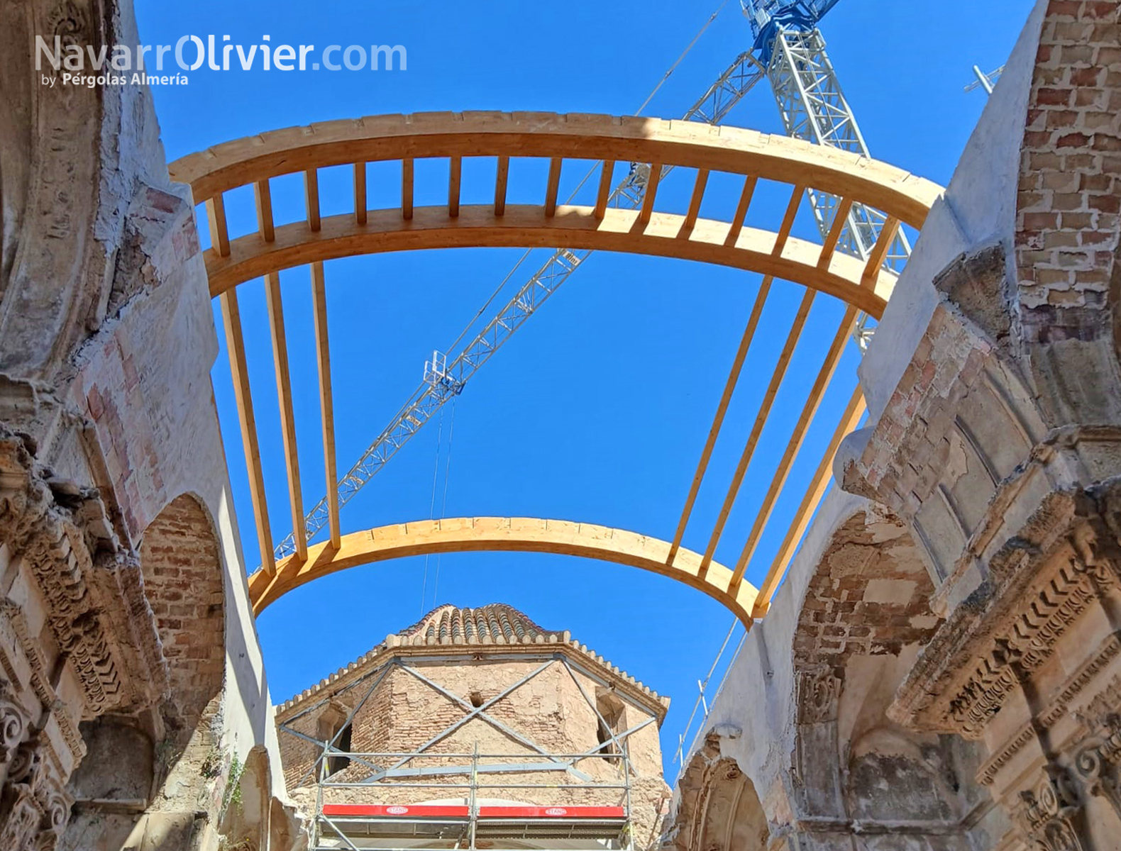 Cubierta en bóveda de madera laminada, Iglesia de San Juan, Lorca, Murcia