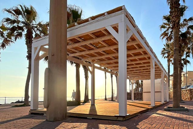 Chiringuito modular a medida para paseo marítimo de Adra, Almería
